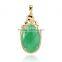  18K gold plated Green Opal marquise necklace pendant for women Valentine's Day Gift