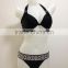 Full sex girl mini bikini striped swimsuit triangle top bikini,women bikinis 2014 new arrival swimwear
