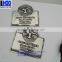 Antique vintage color private Custom permant adhensive metal wine brand logo aluminum sticker label