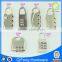 Diary code padlock box safe padlcok with 3 code combination lock code lock for trunk 1381#