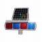 New design red blue module led flashing warning solar traffic signal light