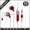 new design colorful metal earphone and free samples offered