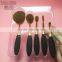 New 5pcs Cosmetics Rose Gold Oval Make Up Brush With Electroplating Handle