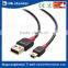 lower price usb 2.0 fast charging usb type a to mini usb type b 480 Mbps high speed data extension transfer cable