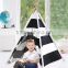 FUJIE kids play tent black and white stripes teepee play tent