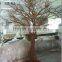 Shopping mall indoor decoration dry tree branches with leaves