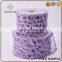 beauty purple 3d decorative polyester mesh wired ribbon