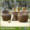 funky modern outdoor furnitue rattan coffee table set