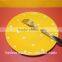 High quality wholesale yellow ceramic plate with polka dots