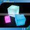 Illuminated plastic led cube chair with waterproof for swimming pool GKC-040RT