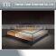 Elegant Golden leaf white square marble base coffee table
