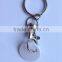Promotional Plastic Trolley Coin Keychain/Shopping Cart Coin Key Holder