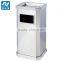 2017 fashion ground ashtray bin for hotel stainless steel coating plated