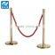 Crown queue post stanchions for shopping mall