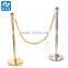 Widely Used post and rope barriers for hospital crowd control