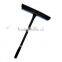 Plastic squeegee with solid plastic handle
