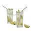 Bent Stainless Steel Long Cool Drinking Straw 4pcs/Set Curved Metal Straw