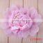 Multicolor garment accessory pearl chiffon flower applique