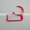 Hot selling assorted colors 10*5.0cm plastic Square-shape Travel Flight Tags