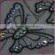 Butterfly Embroidery Sequin Fabric, Sparkle French Lace Organza Fabric for Dress