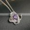 2017 new fashion hollow flower CZ pendant necklace jewelry Eternal Lucky Star Necklace