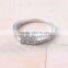 Fashion jewelry cheap wholesale multi-layered romantic sterling silver CZ rings for wedding
