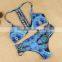 Polyester Bikini different size for choice & padded blue girls swimwear 59377