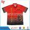 Dri fit customized sublimation red polo shirts/ Wholesale button down mens polo shirt