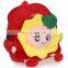 Red Color Kids Unique Design Shoulder Plush Toys Backpack