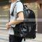 2015 leather Waterproof school bag Backpack