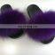 Fashionable Soft And Comfy Fluffy Women Ladies Real Fox Fur Slippers/sandals