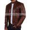 Men's Leather Bomber Jacket/ High Quality Men Bomber Jackets