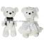 Pretty Bride And Groom Teddy Bear Plush Toy 2018 New Wedding Valentine Gift Custom Stuffed Soft Toy Plush Couple Teddy Bear
