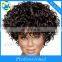 Black high temperature silk fluffy short rolls Europe and the United States wig set