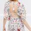 Ladies Printed Jumpsuit Long Flare Pants Jumpsuit Bandaged Playsuit