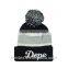 Wholesale acrylic knitted custom pom pom hat