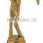 Gold Plated Plastic Badminton Moulded Figures Souvernir Award Trophy