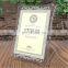 Cheap a4 certificate Acrylic frame/certificate holder/certificate display frame