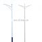TXSOLAR 10m 12m 0 degree 15degree  single arm double arm street lighting pole with access door