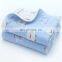 Wholesale organic cotton fabric muslin 110*110cm baby swaddle blanket