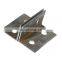 Hot rolled cold formed galvanized slotted perforated punched steel angle bracket with holes