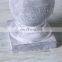 Classical pillar design custom vintage home decoration cement tall candle holder with logo