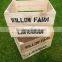 Custom Logo and Stain Color Stackable Wooden Apple Crate,Fruit Crates Quality Choice