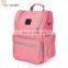 outdoor casual colorful baby diaper bag with large storage pocket