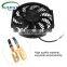 12V 12 inch Motor Engine Radiator Oil Cooler Cooling Electric Pull Push Fan Radiator Engine Slim Cooling Fan Universal ABS Steel