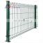 3d Galvanized Welded Boundary Wall Wire Mesh Fence Panel With Gate In Green