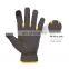 HANDLANDY hot product warehouse PU fabric palm mechanics gloves touch screen finger safety gloves work gloves