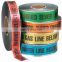 Hot Pvc Floor Custom Detectable Mass Sale Danger Of Industrial Pipeline Barrier Hazard Isolation Warning Tape With 100% Safety