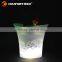 Plastic Material waterproof color changing LED party bar ice bucket
