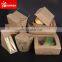 Disposable custom kraft paper brown take out lunch box
